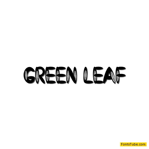 Green Leaf Font