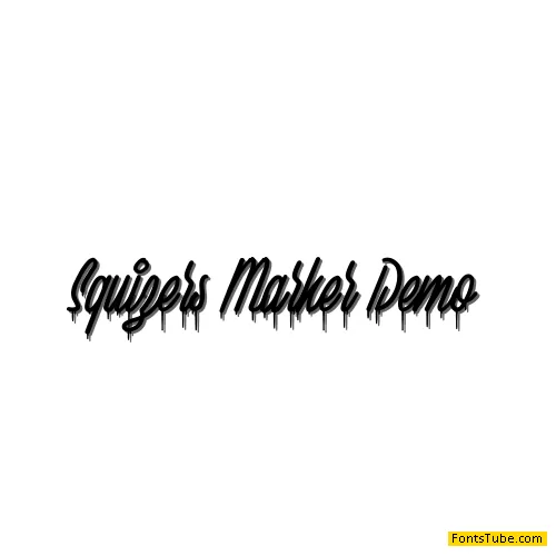 Squizers Marker Demo Font