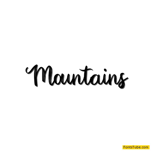 Mountains Font