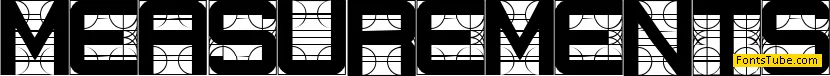 Measurements Font