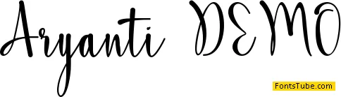 Aryanti-PERSONAL USE Font