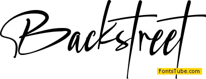 Backstreet Font