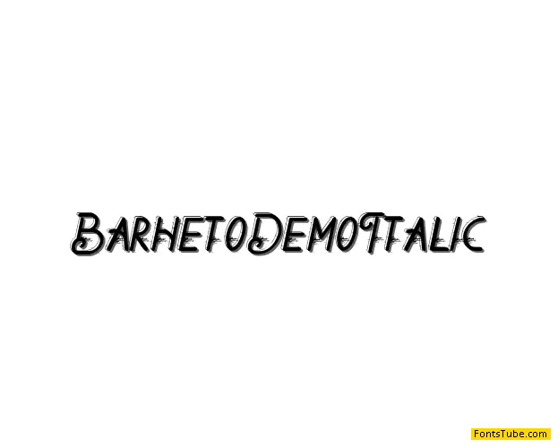 Barheto Demo Font Family