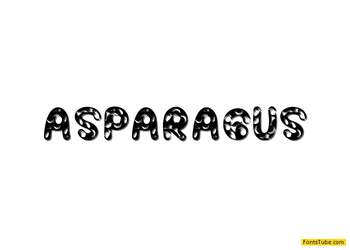 ASPARAGUS Font