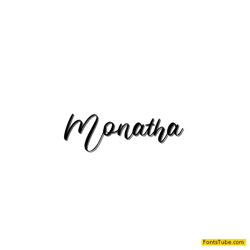 Monatha Font