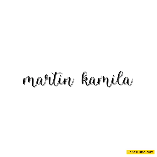 martin kamila - demo version Font