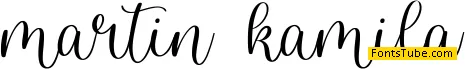martin kamila - demo version Font