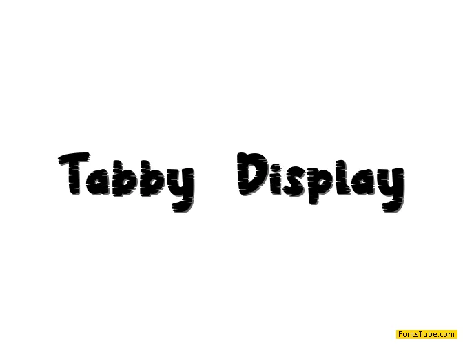 Tabby - Personal Use Font