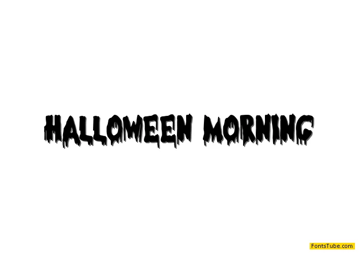Halloween Morning