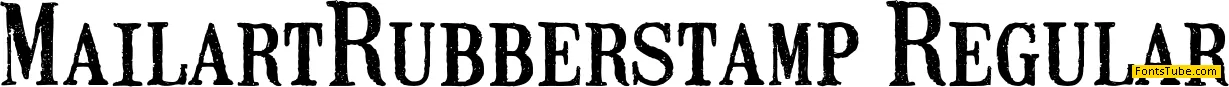 Mailart Rubberstamp Font