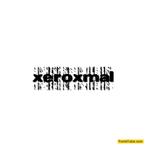 Xerox Malfunction Font