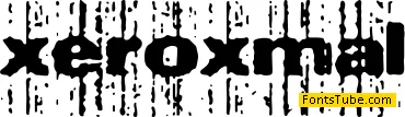Xerox Malfunction Font