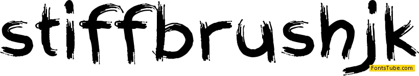 Stiff Brush JK Font
