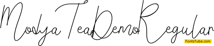 Modya Tea Demo Font