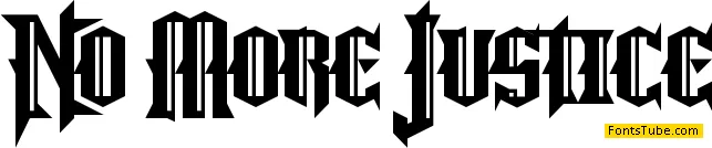 No More Justice Font