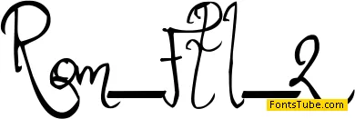 Romance Fatal Font