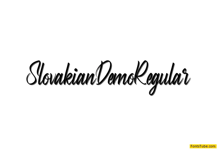 Slovakian Demo Font