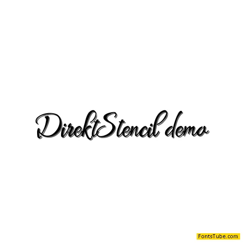 Direkt Stencil Font