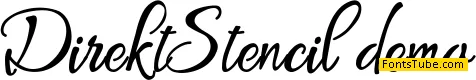 Direkt Stencil Font