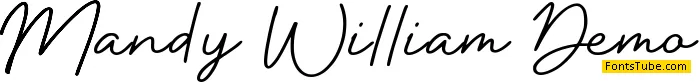 Mandy William Demo Font