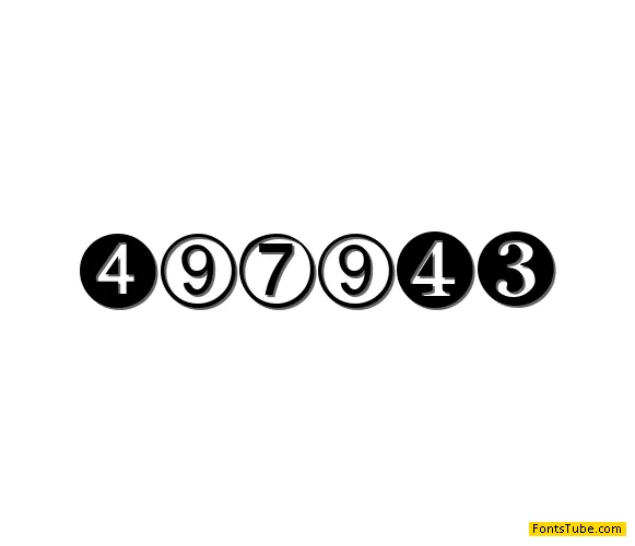 Digits Font