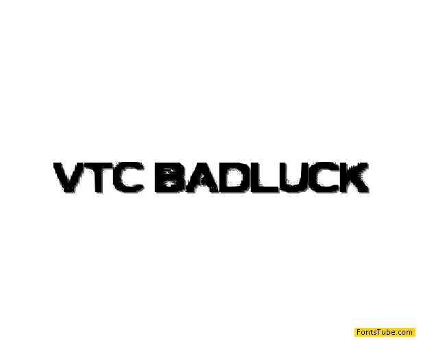 VTC Bad Luck Font