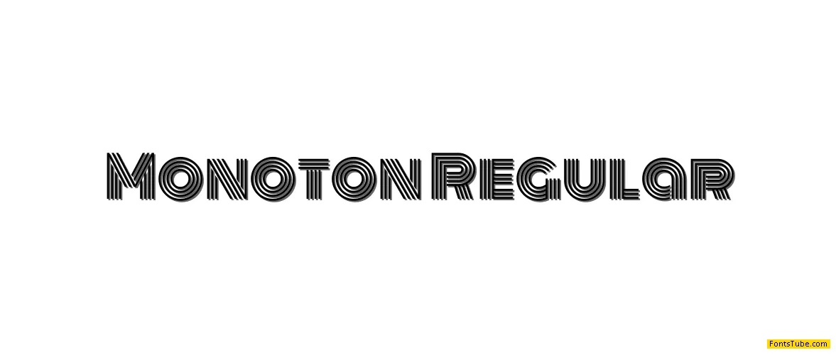 Monoton Font