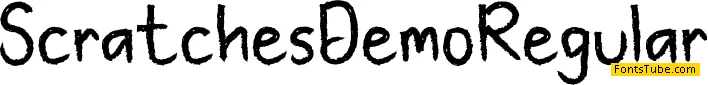 Scratches Demo Font