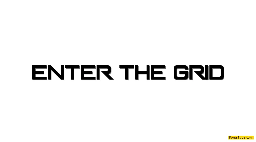 Enter The Grid Font