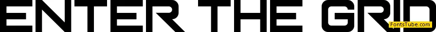 Enter The Grid Font