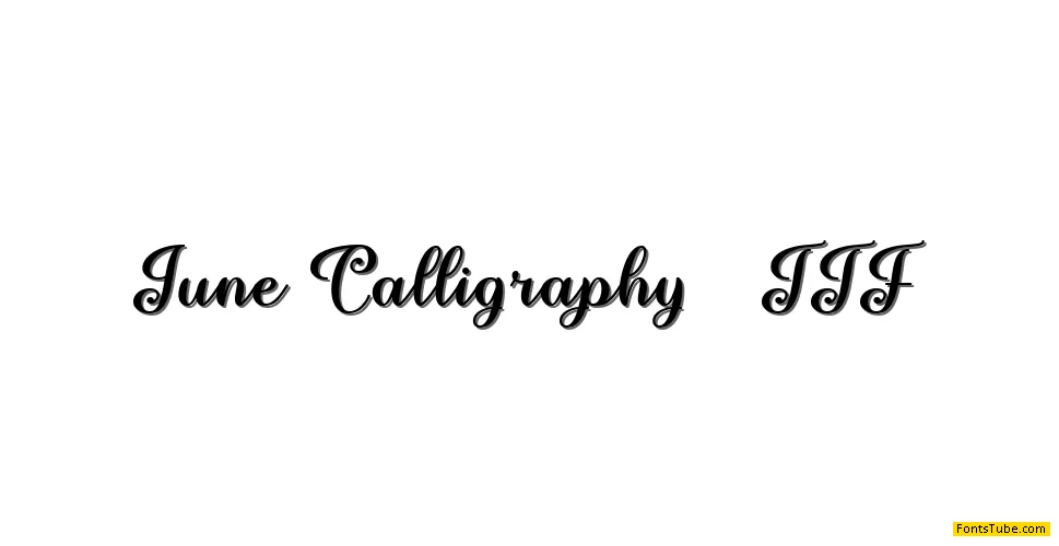 June Calligraphy Font