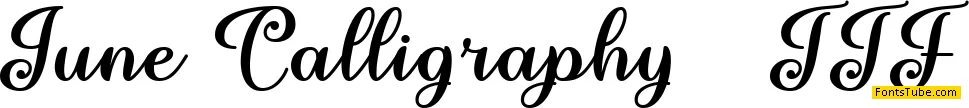 June Calligraphy Font