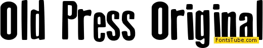 Old Press Original Font