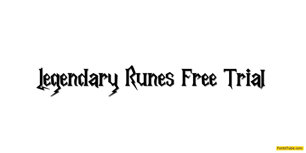 Legendary Runes Free Trial Font