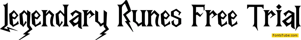 Legendary Runes Free Trial Font