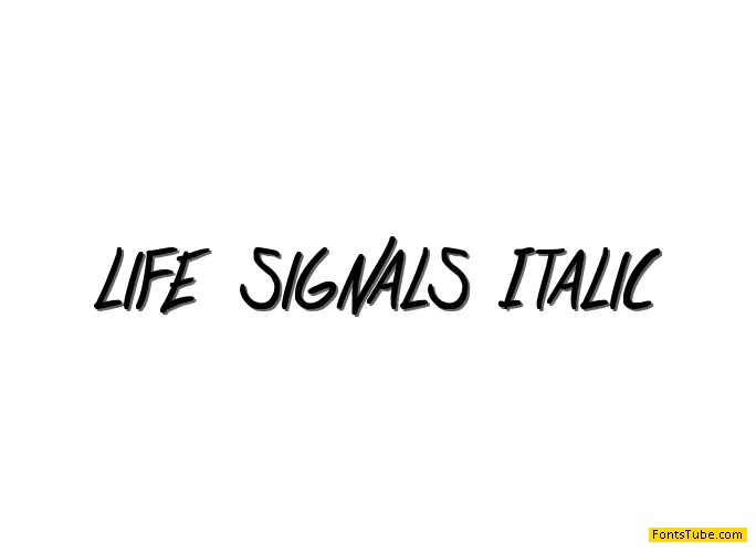life signals Font Family