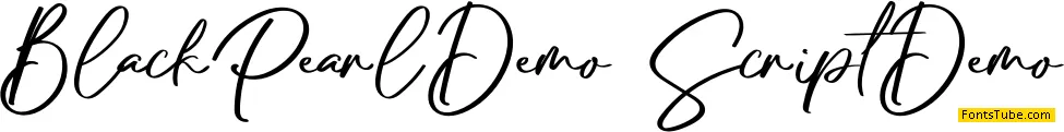 BlackPearl Demo Font Family