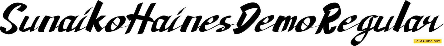 Sunaiko Haines Demo Font