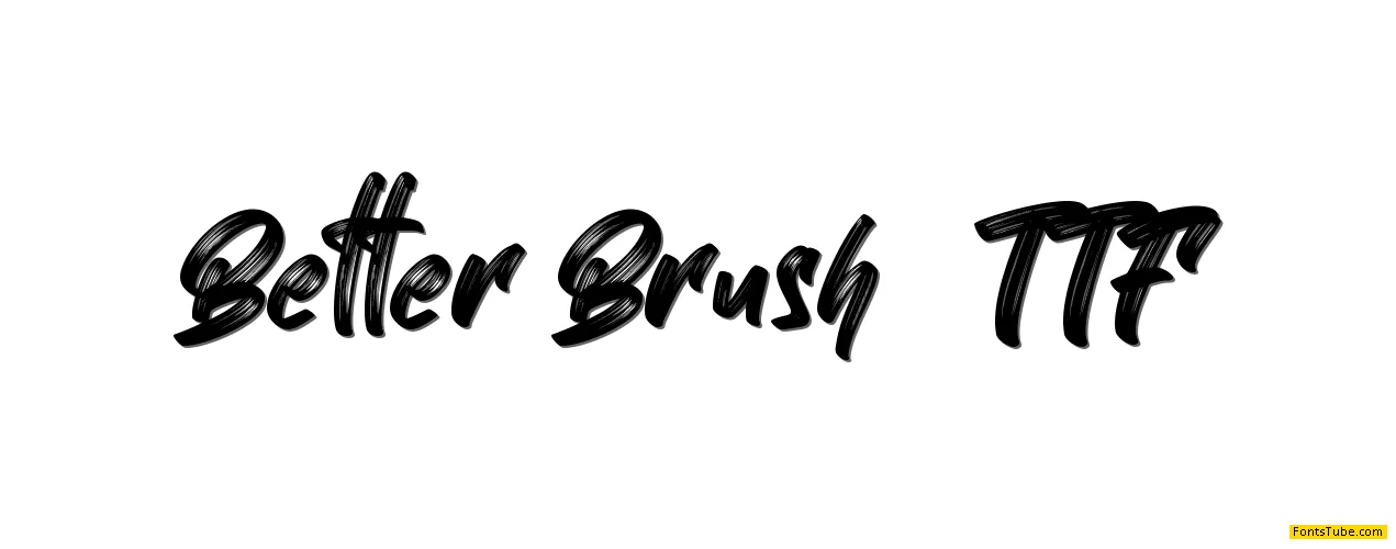 Better Brush Font Family