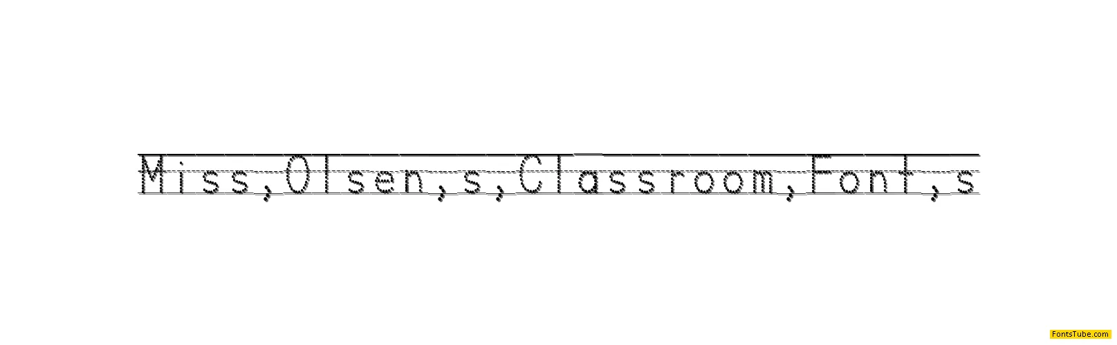 Miss Olsen's Classroom Font Family