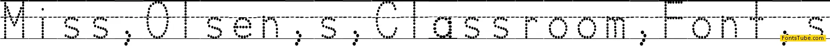 Miss Olsen's Classroom Font Family