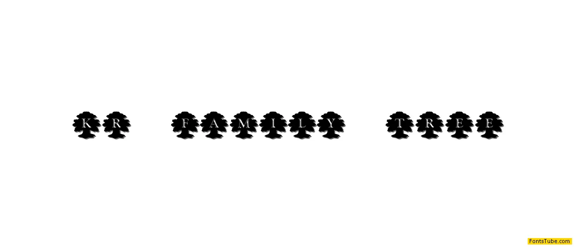 KR Family Tree Font