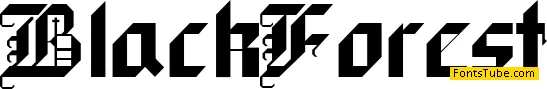 Black Forest Font