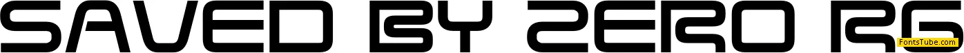 Saved By Zero Font