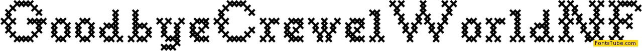 Goodbye Crewel World NF Font