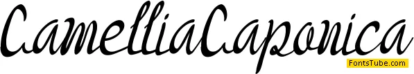 Camellia Caponica Font