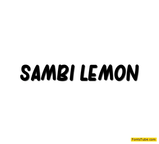 sambi lemon Font