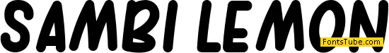sambi lemon Font