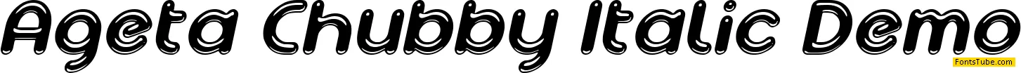 Ageta Chubby Demo Font Family