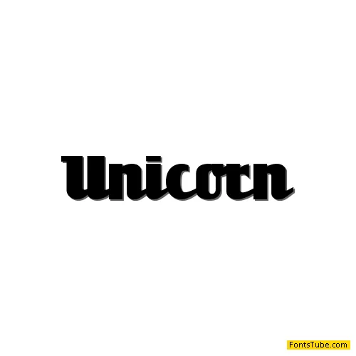 Unicorn Font